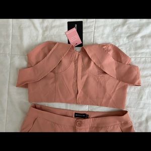 PLT Co-Ord Set in Peach Color